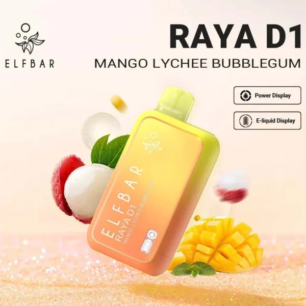ELF BAR RAYA D1 Mango Lychee Bubblegum