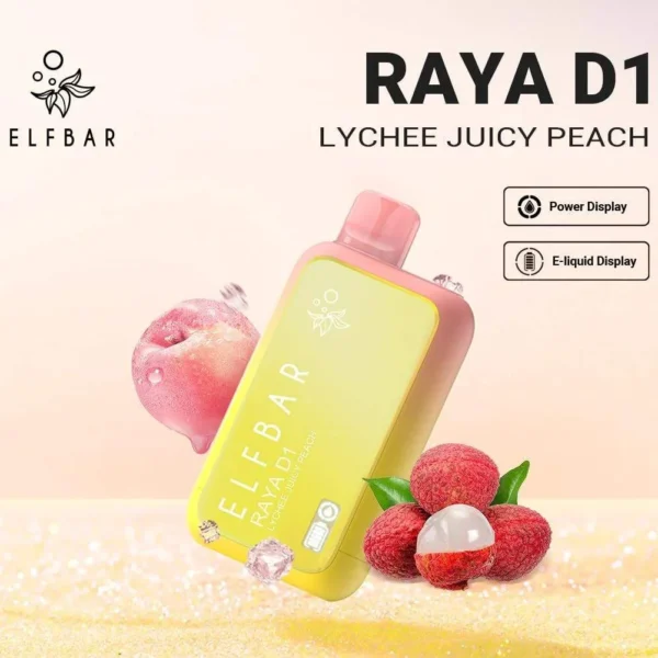 ELF BAR RAYA D1 Lychee Juicy Peach