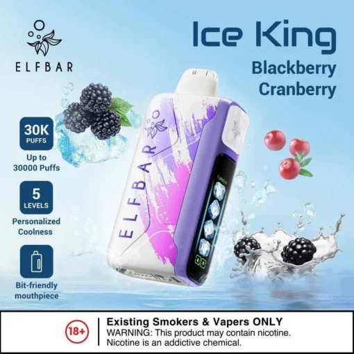 Elf Bar Ice King Blackberry Cranberry 30K