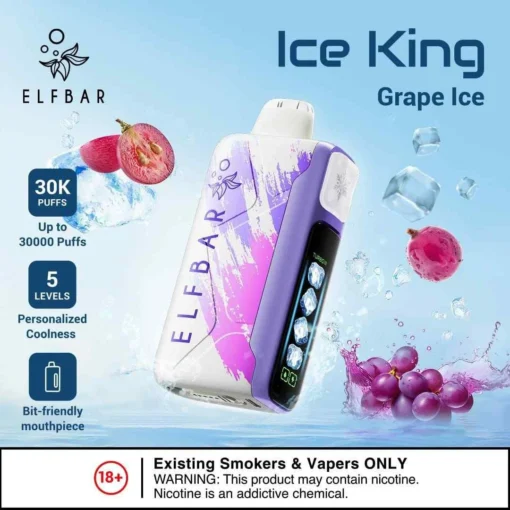 Elf Bar Ice King Grape Ice 30K