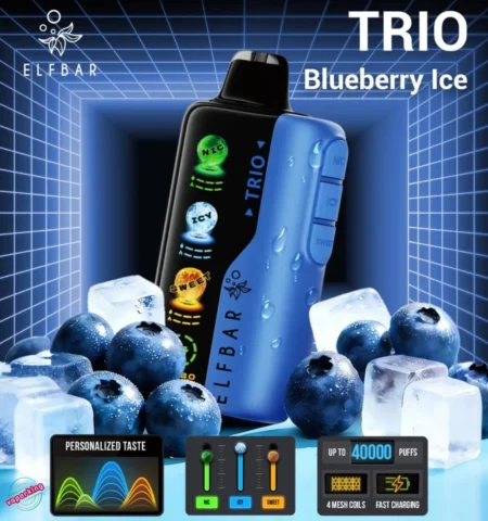 Elf Bar TRIO 40000 Puffs Blueberry Ice