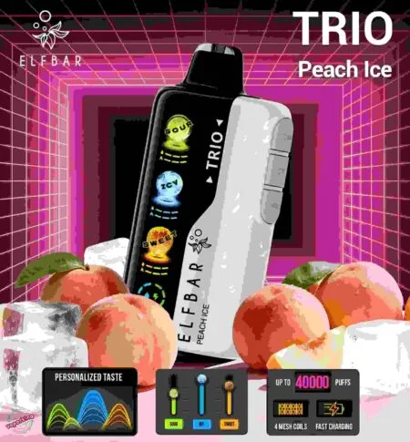 Elf Bar TRIO 40000 Puffs Peach ice