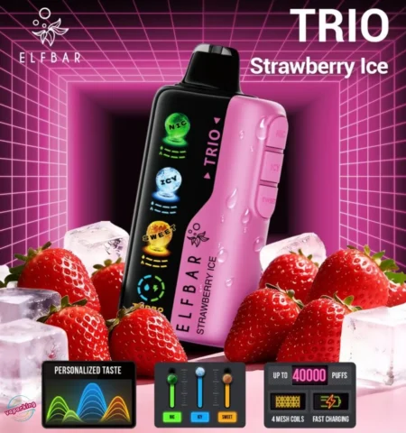 Elf Bar TRIO 40000 Puffs Strawberry Ice