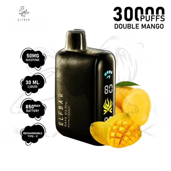 Elf bar Raya d3 pro 30k  Double mango