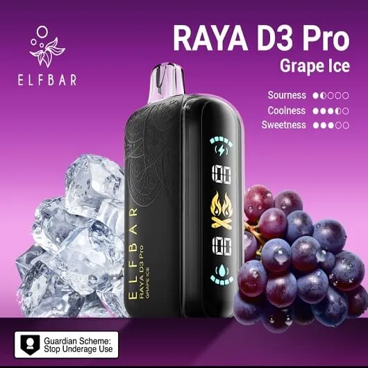 Elf bar Raya d3 pro 30k Grape ice