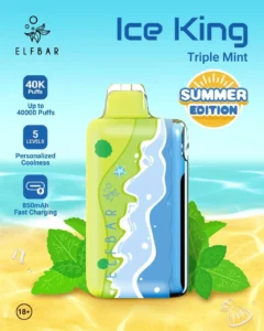 ELF BAR ICE KING SUMMER EDITION TRIPLE MINT 40K PUFFS