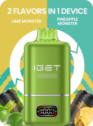 IGET MOVE B50000 Lime Monster Pineapple Monster 50K Puffs Vape