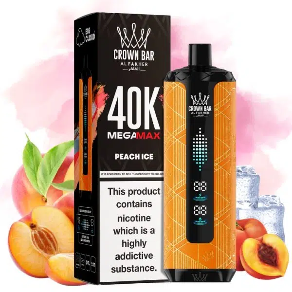 AL Fakher Mega Max Peach Ice 40K Puffs – Disposable Vape India