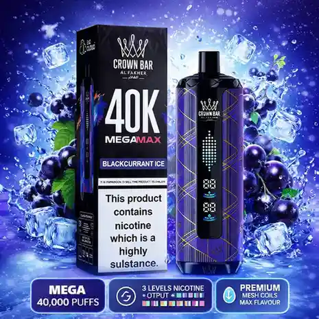 AL Fakher Mega Max - Blackcurrant Ice (40k Puffs)