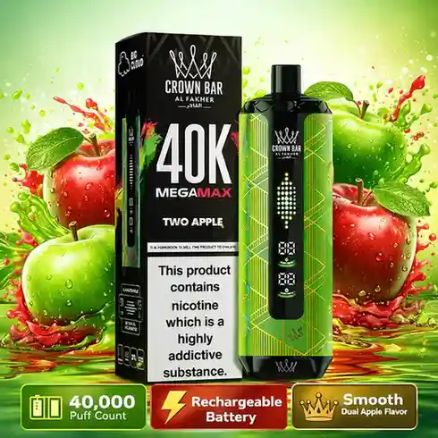 AL Fakher Mega Max - Two Apple (40k Puffs)