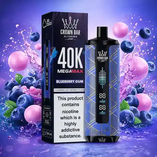 AL Fakher Mega Max - Blueberry Gum (40k Puffs)
