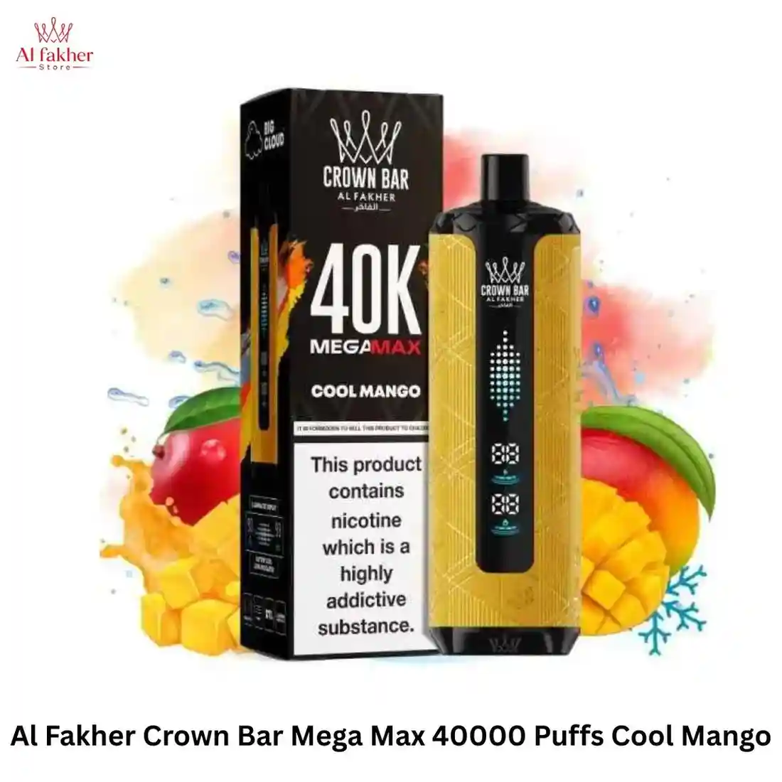 AL Fakher Mega Max - Cool Mango (40k Puffs)