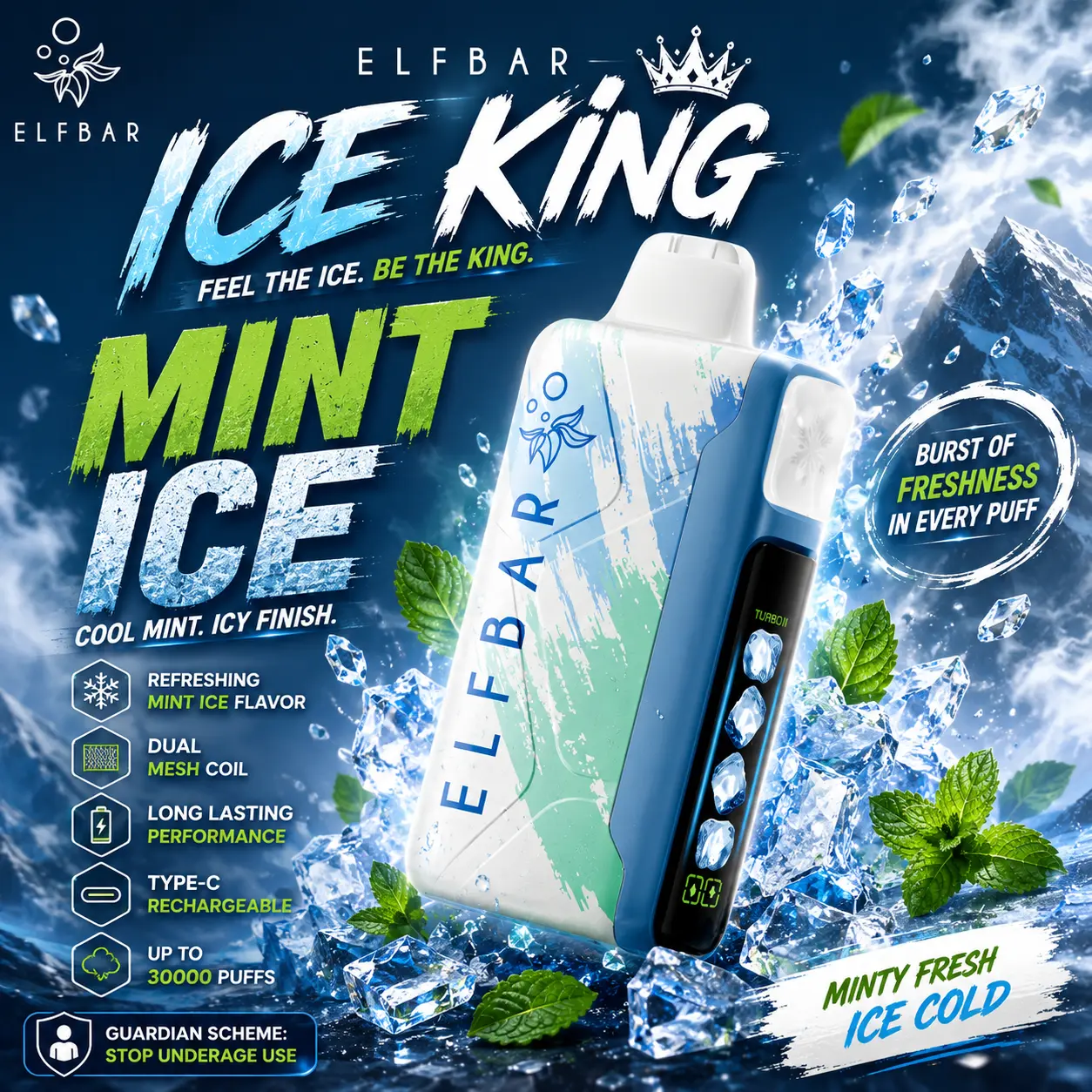Elf Bar Ice King - Mint Ice