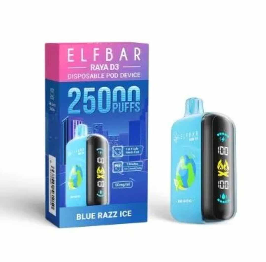 Elf Bar Raya D3 Blue Razz Ice - 25000