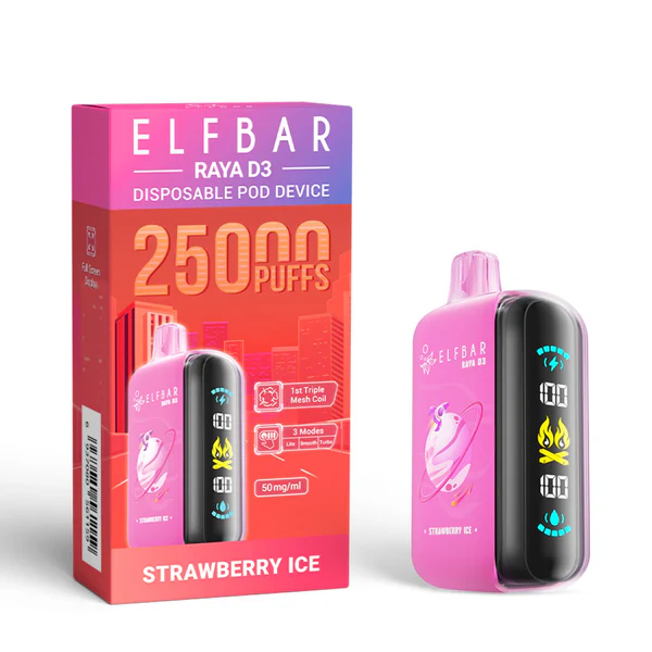 Elf Bar Raya D3 Strawberry Ice - 25000