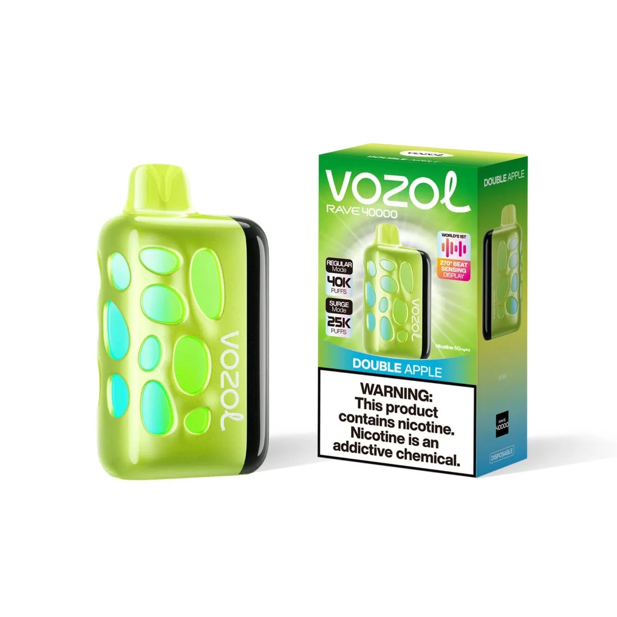 Double Apple – VOZOL Rave 40,000 Puffs