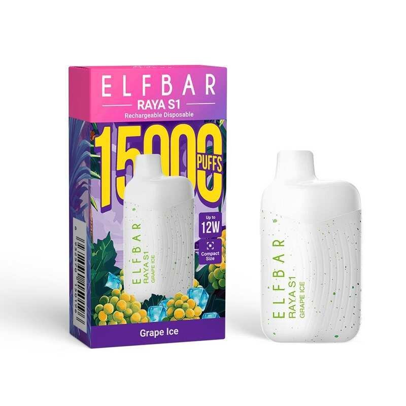 ELF BAR RAYA S1 15K Puffs – Grape Ice