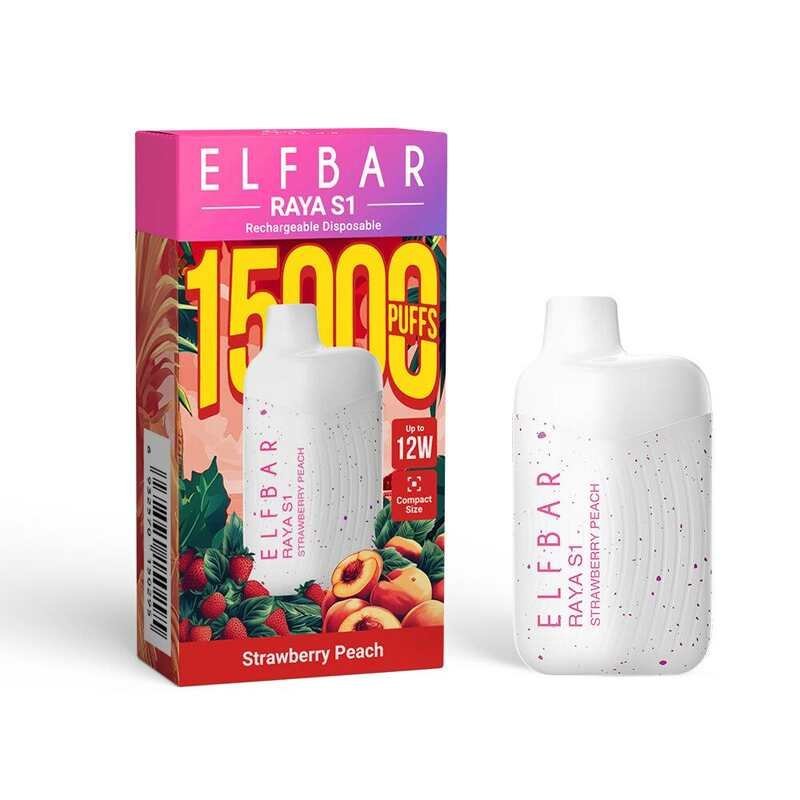 ELF BAR RAYA S1 15K Puffs – Peach Strawberry