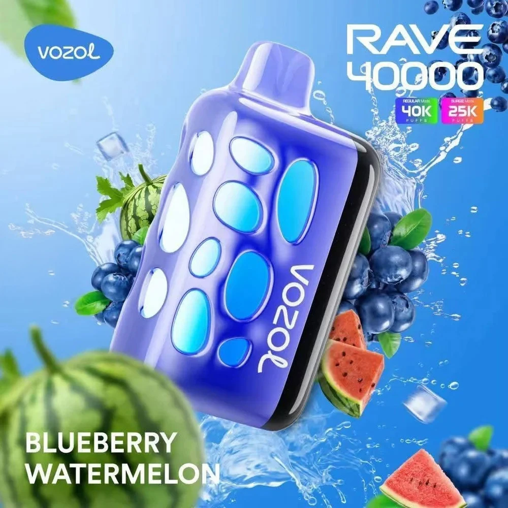 VOZOL Rave - Blueberry Watermelon – 40,000 Puffs